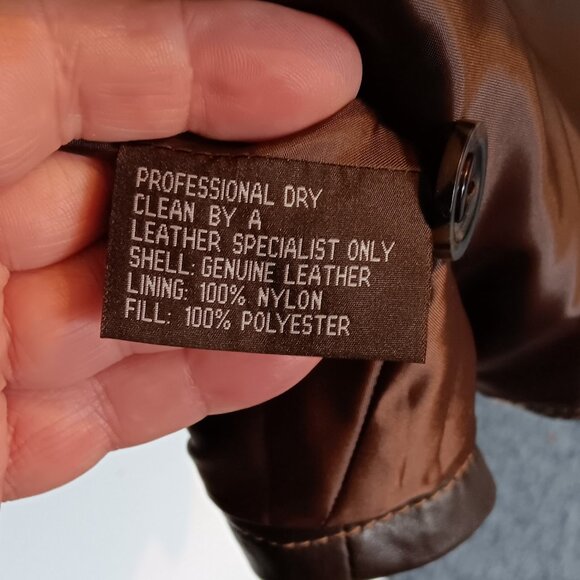 Collezione Italia Woman’s Italian leather Brown biker jacket Beautiful SZ 3X - Picture 6 of 9